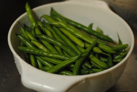 Low-Amine Green Beans, Washed and Prepped (photo)