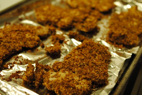 Breaded baked chicken cutlets (low-amine, gluten-free, soy-free, dairy-free, nut-free, fish-free, tomato-free) photo